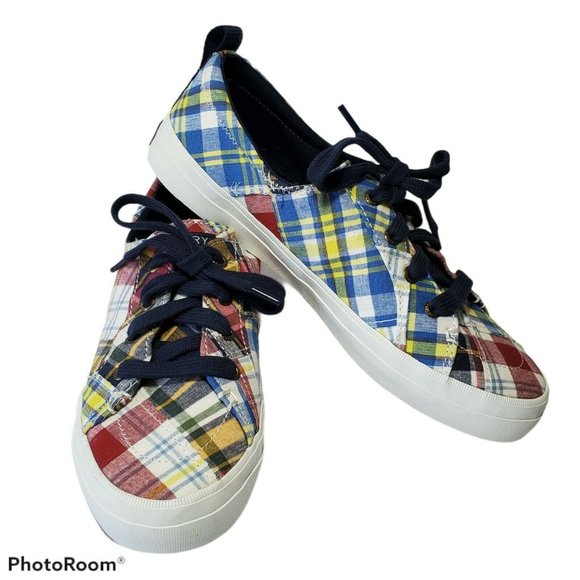 sperry madras sneakers
